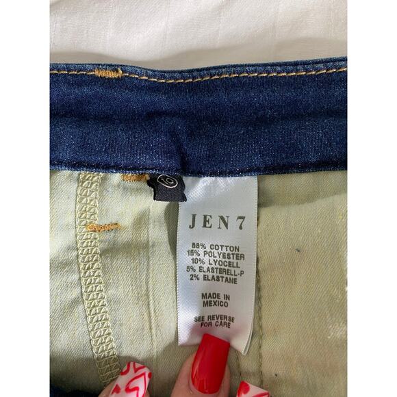 Jen 7 Women’s Cut Off Jean Shorts Sz 10 - Picture 6 of 6